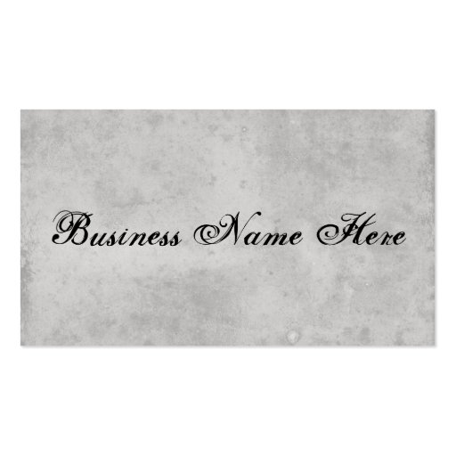 Blank Gray Vintage Dark Aged Stained Paper Business Card Templates (front side)