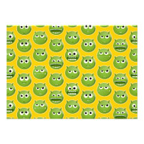 Blank Green Monster Cards invitations