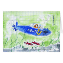 Blank Greeting Card - Squidoo 03 by packetlog Blank Greeting Card - Squidoo 03