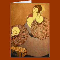 Blank Greeting Card, Vintage Artwork cards