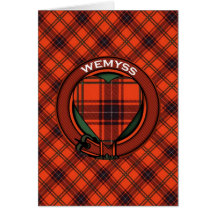 Blank Greetings Card Wemyss Scottish tartan