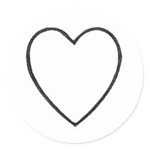 Blank Heart stickers