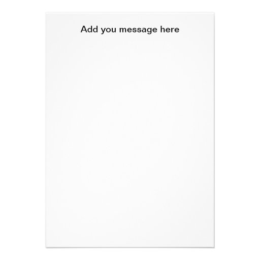 Blank Insert Card Custom Announcements