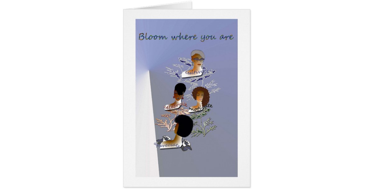 Blank inspirational note card Zazzle