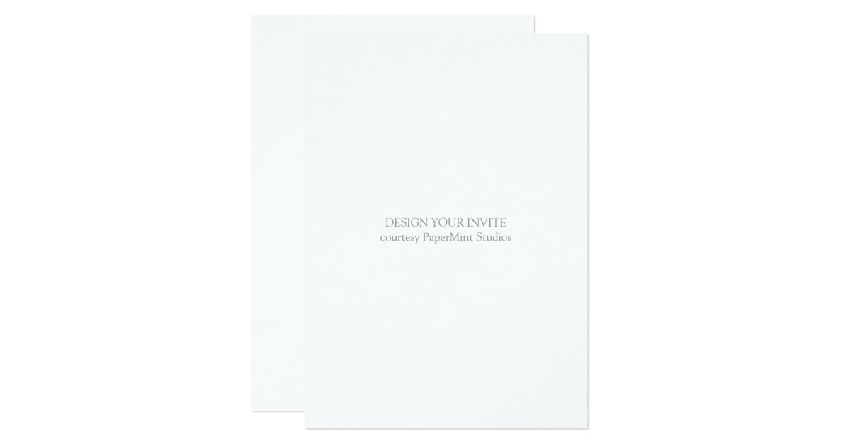 blank invitation 5x7 zazzle 5 x 7 invitation template