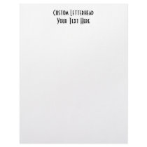 Blank Letterheads - Design Your Own Custom