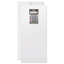 Blank list with Euro and calculator Rack Card Design