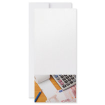 Blank list with Euro and calculator Custom Rack Cards