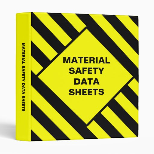 Blank Material Safety Data Sheets Binder | Zazzle