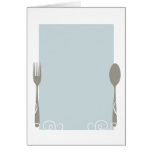 blank menu cards