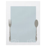 blank menu full color flyer