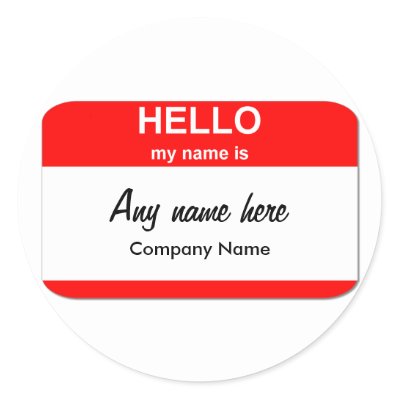   Template on Blank Name Tag Templates  Design Your Own Company Pre Printed Nametags