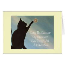 Blank Note Card - Cat -Kinky Friedman quote inside