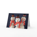 Blank Note Card - Snow Cake Men Card