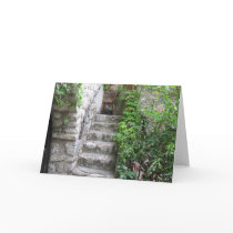Blank notecard of Eze Village