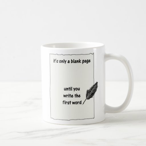 BLANK PAGE MUGS