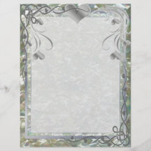 Blank Pearl Essence Paper Color Silverleaf Flyers