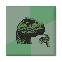 Blank Philosoraptor Refrigerator Magnet
