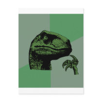 Blank Philosoraptor Postcard