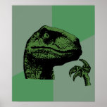 Blank Philosoraptor Print