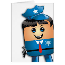 Blank Policeman Card cards