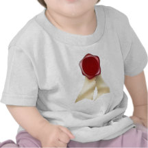Blank Red Wax Seal and Ribbons T-shirts