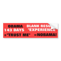 BLANK RESUME + 143 DAYS "EXPERIENCE" bumper stickers by Go_Buckeyes BLANK RESUME + 143 DAYS "EXPERIENCE" bumper stickers