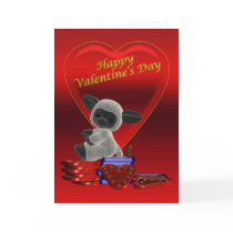 Blank, Sheep With Chocolate's Valentines' Day Card