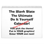 Blank Slate Calendar