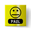 Blank Smiley Face Name Tag buttons