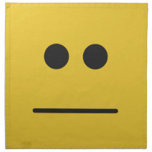 Blank Stare Printed Napkins