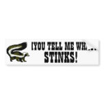 BLANK STINKS TEMPLATE BUMPER STICKERS