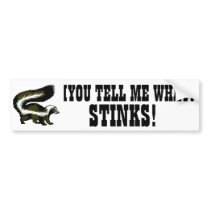 BLANK STINKS TEMPLATE bumper stickers