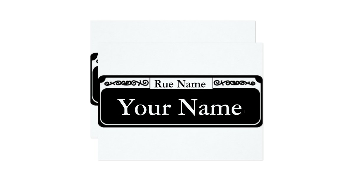 Blank Street Sign Your Name Rue Name Card Zazzle blank-street-sign-your-name-rue-name-card-zazzle