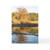 Blank Sympathy Thank You Card - River