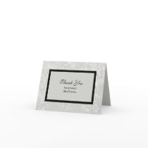 Blank Sympathy Thank You Note Card in Classic Gray