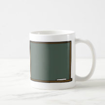 Blank Teacher's Chalk Board Mug