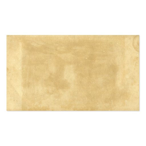 Blank Vintage Aged Paper Business Card Template (front side)