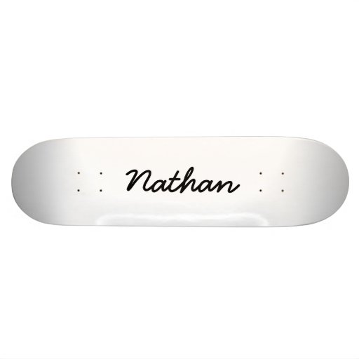 Blank white skateboard deck Zazzle