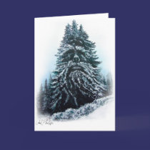 blank winter king holiday greeting card