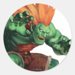 Blanka With Hands Raised Stickers
