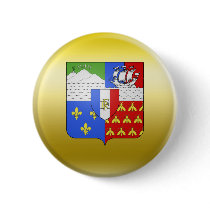 Blason Réunion Coat of Arms Pinback Buttons
