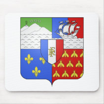 Blason Réunion Coat of Arms Mousepads