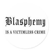 Blasphemy Round Stickers
