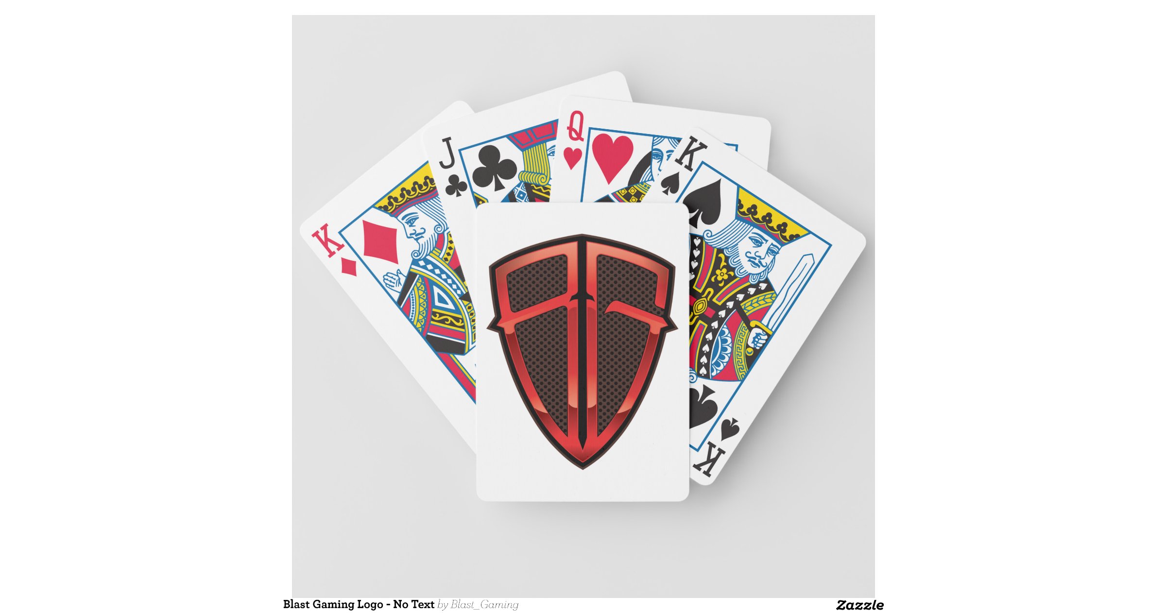 Blast Gaming Logo - No Text Bicycle Playing Cards | Zazzle