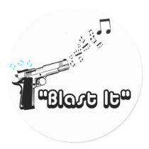 Blast it sticker! by pazzoradio Blast it sticker!
