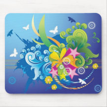 Blast of beauty mouse mat