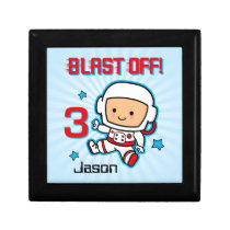 Blast Off 3rd Birthday Personalized Gift Box gift boxes