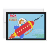 Blast Off - 6 Custom Invitations