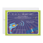 Blast Off Birthday Invitation